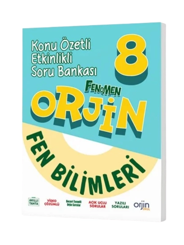 Orjin Fenomen 8. Sınıf Fen Bilimleri Konu Özetli Soru Bankası 