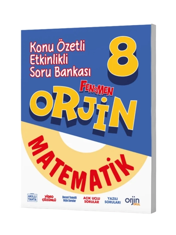 Orjin 8. Sınıf Matematik Konu Özetli Etkinlikli Soru Bankası