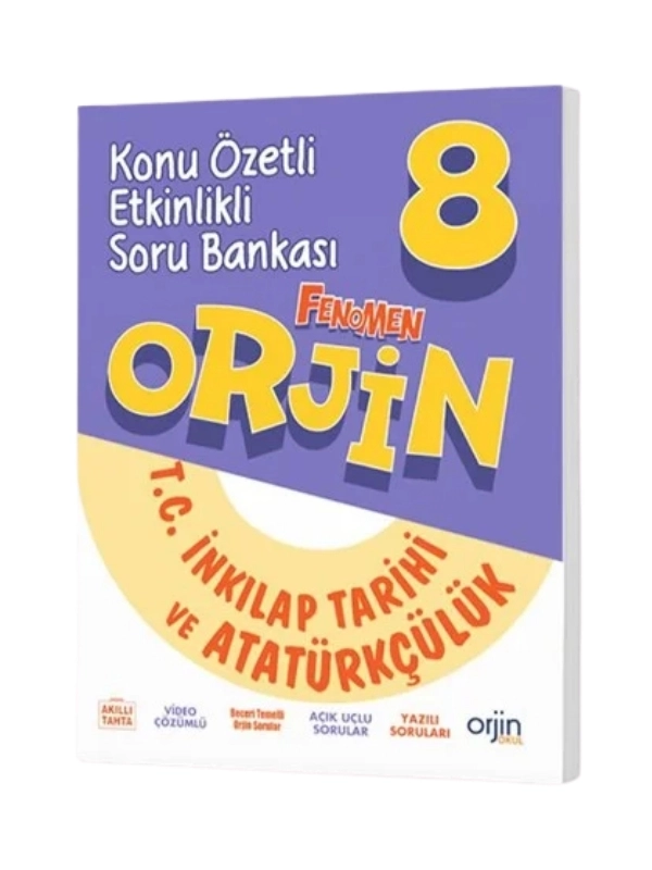 Orjin 8. Sınıf T.C. İnkılap Tarihi Ve Atatürkçülük Konu Özetli Etkinlikli Soru Bankası