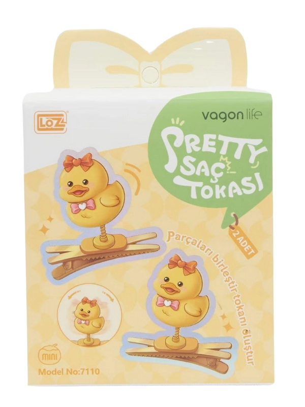Vagon Life Eğlenceli Lego Kendin Yap 2’li Saç Tokaları Klips 7110