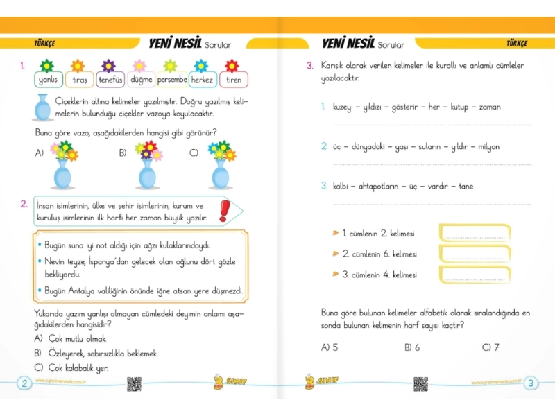3. Sınıf Yarıyıl Tatil Seti (2025-2026) | Öğretmen Evde Yayınları