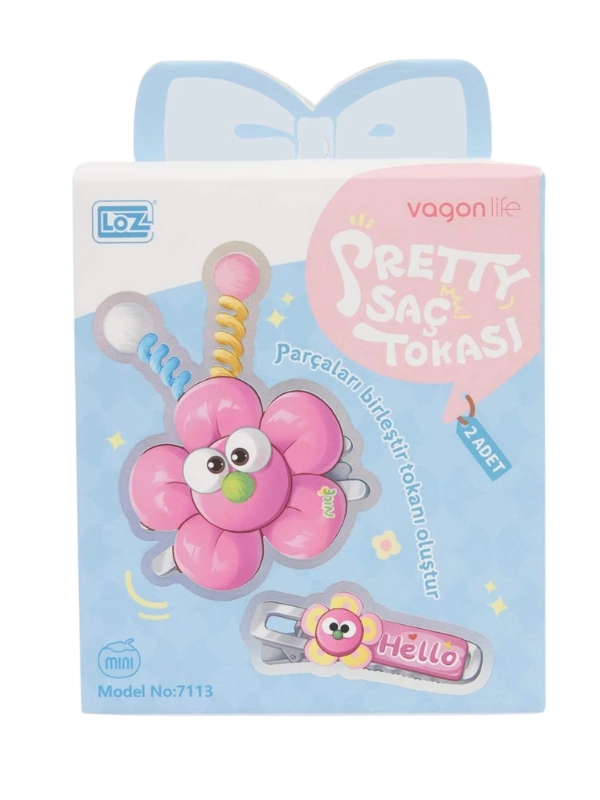 Vagon Life Eğlenceli Lego Kendin Yap 2’li Saç Tokaları Klips 7113