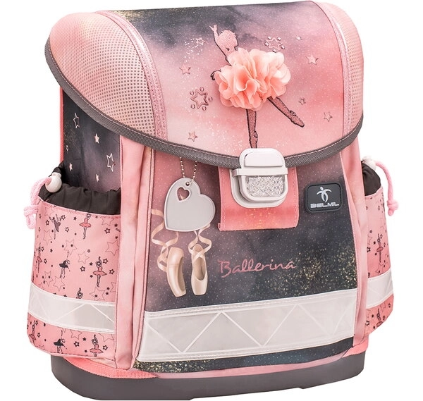 Belmil Ballerina Black Pink Ortopedik Okul Çantası Pembe Siyah Balerin 403-13