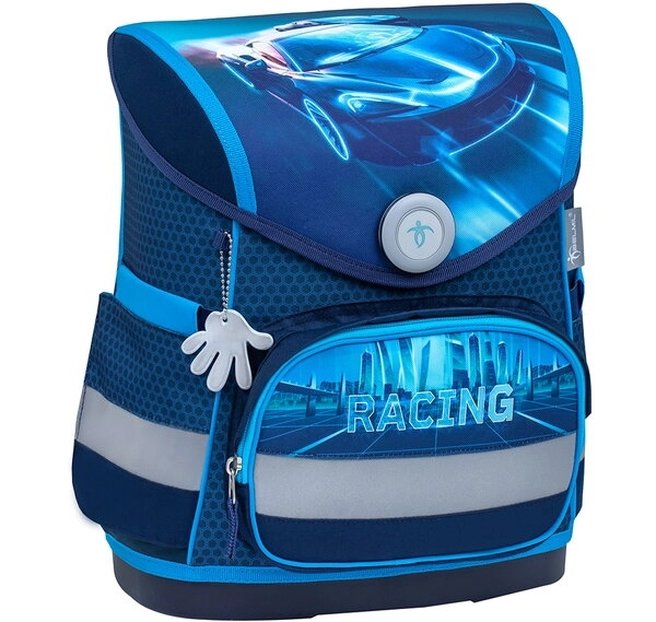 Belmil Racing Blue Neon Ortopedik Mıknatıslı Okul Çantası 405-41