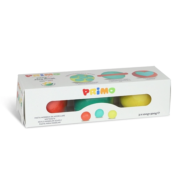 Primo Yumuşak Oyun Hamuru 3 Renk 3x100g