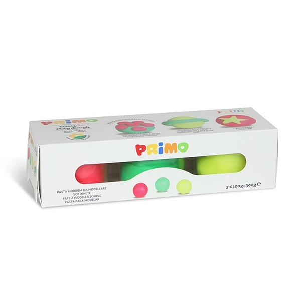 Primo Yumuşak Oyun Hamuru Neon 3 Renk 3x100g