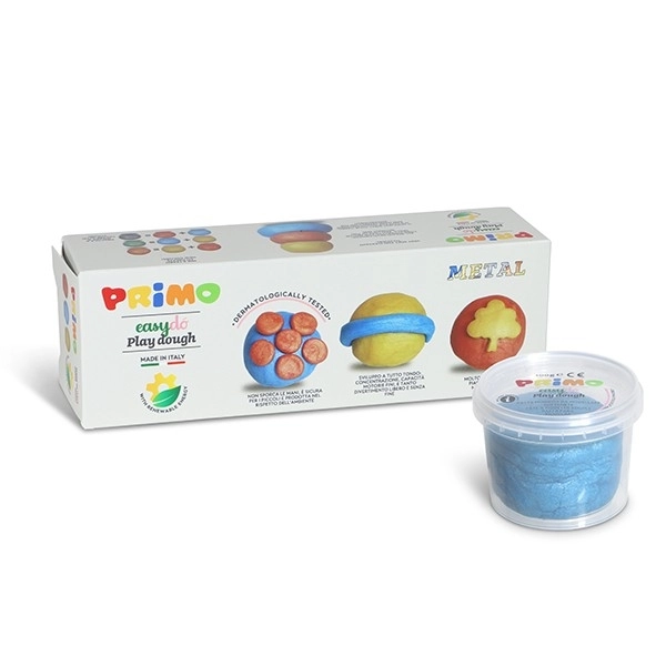 Primo Yumuşak Oyun Hamuru Metalik 3 Renk 3x100g