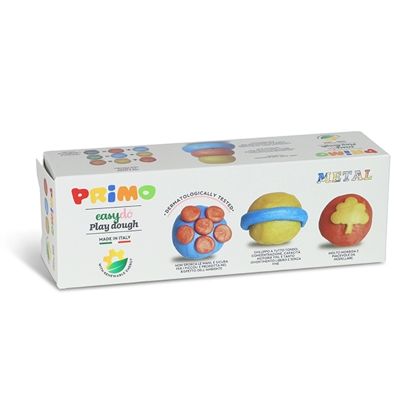 Primo Yumuşak Oyun Hamuru Metalik 3 Renk 3x100g