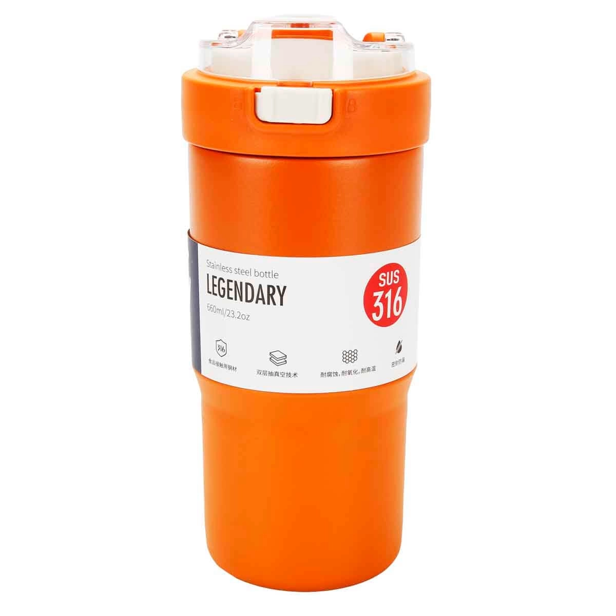 Dodge Legendary Çelik Termos Matara 660 Ml Db-23684-S Turuncu