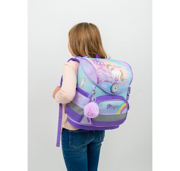 Belmil Rainbow Unicorn Magic Ortopedik Mıknatıslı Okul Çantası 405-41/AG-4