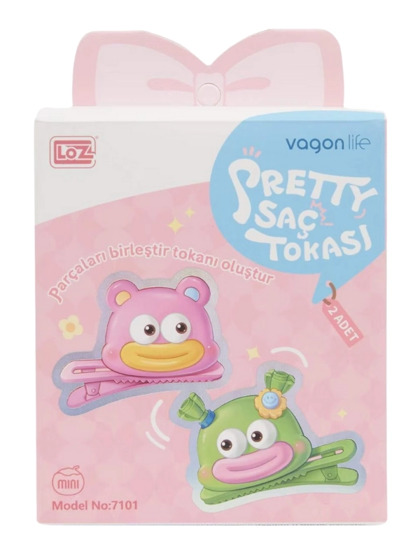 Vagon Life Eğlenceli Lego Kendin Yap 2’li Saç Tokaları Klips 7101