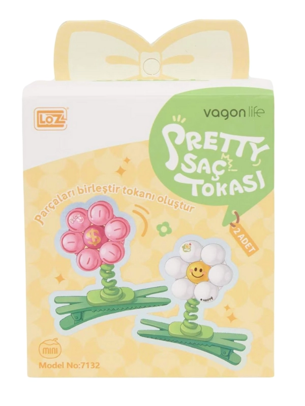 Vagon Life Eğlenceli Lego Kendin Yap 2’li Saç Tokaları Klips 7132