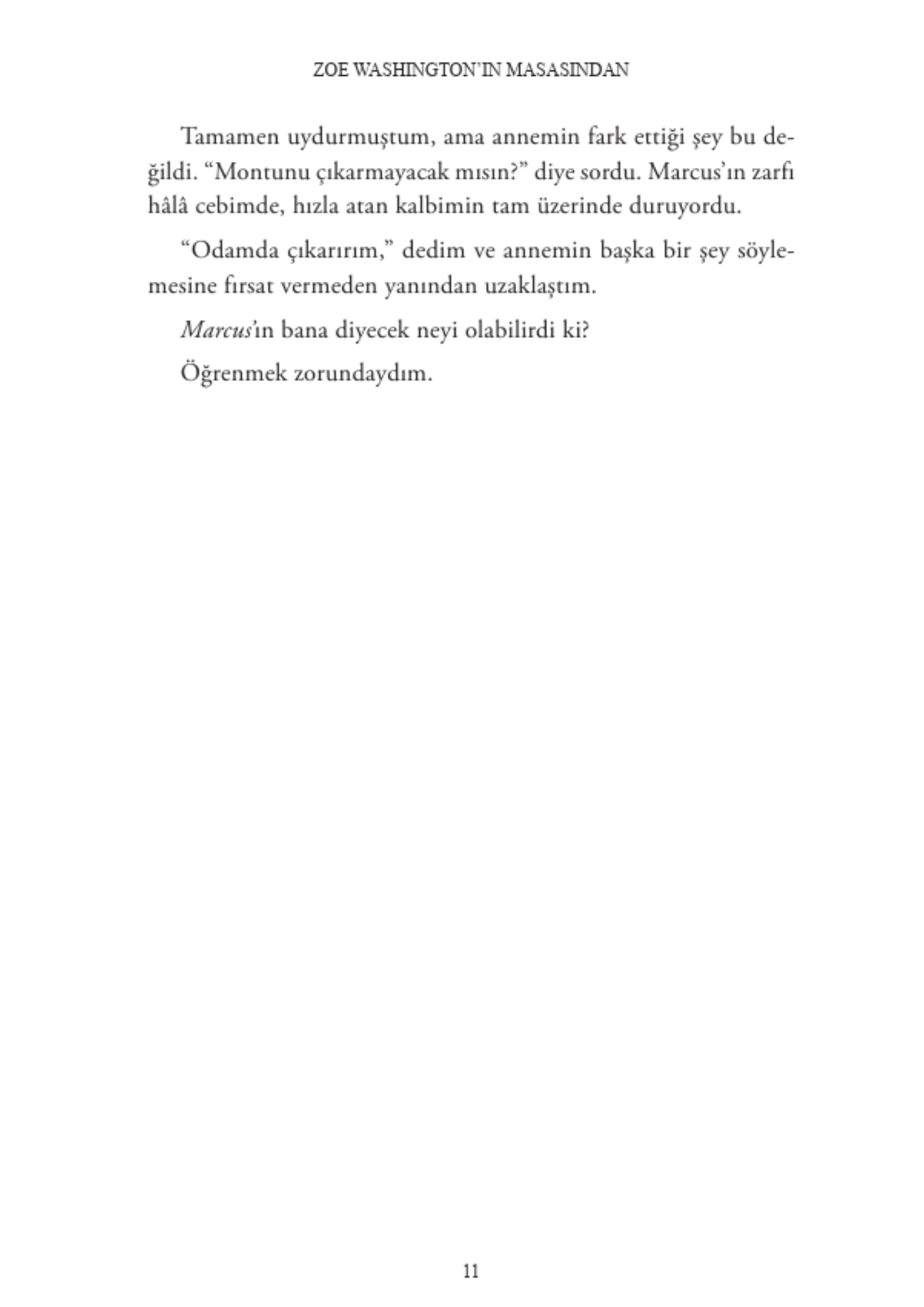 Genç Timaş   Zoe’nin Masasından - Janae Marks
