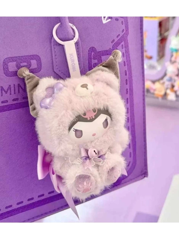 Sanrio Fox Island Hello Kitty Kuromi ve Arkadaşları Sürpriz Kutu Peluş Anahtarlık Charm