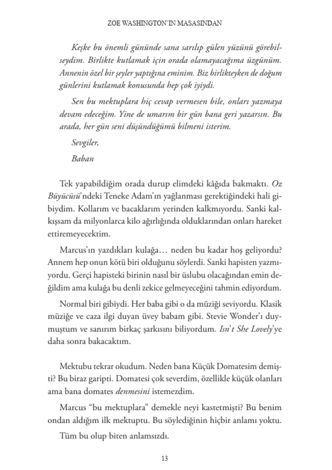 Genç Timaş   Zoe’nin Masasından - Janae Marks