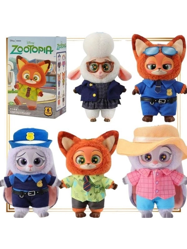 Disney Zootopia Serisi Sürpriz Paket Peluş Figür Anahtarlık Zootropolis 