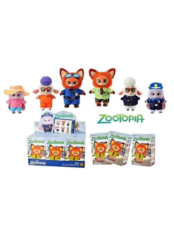 Disney Zootopia Serisi Sürpriz Paket Peluş Figür Anahtarlık Zootropolis 