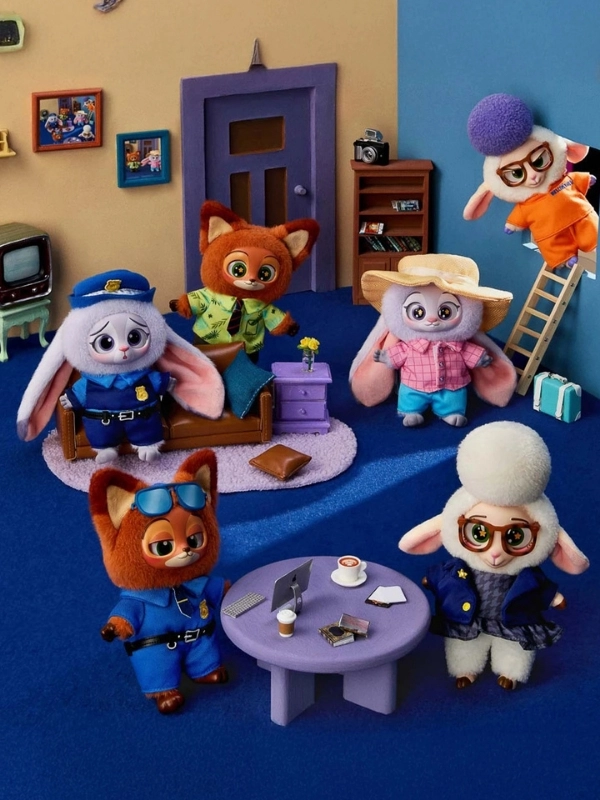 Disney Zootopia Serisi Sürpriz Paket Peluş Figür Anahtarlık Zootropolis 