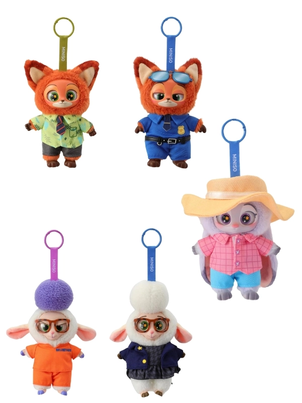 Disney Zootopia Serisi Sürpriz Paket Peluş Figür Anahtarlık Zootropolis 