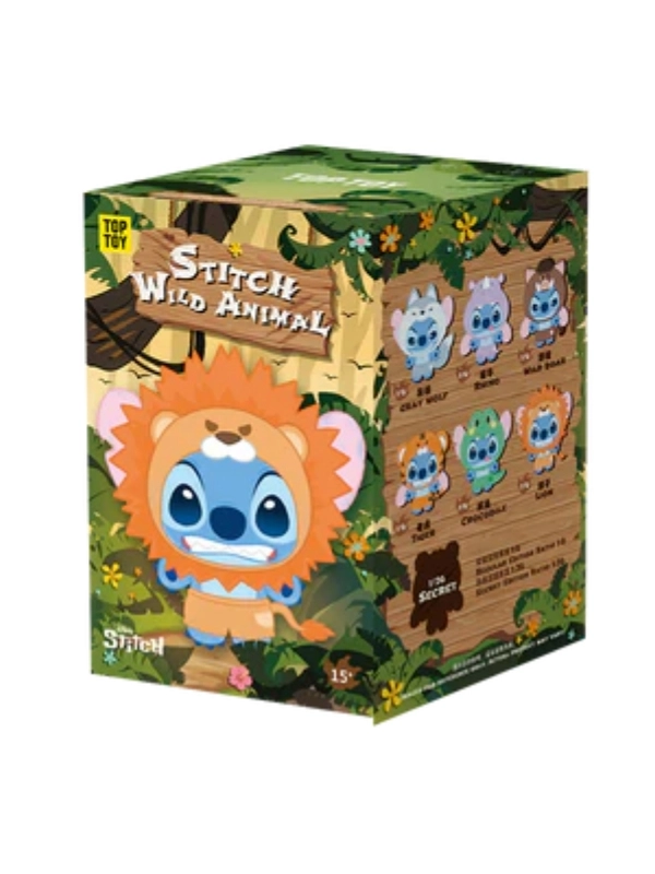 Stitch Wild Animals Hayvan Kostümlü Sürpriz Paket Peluş Anahtarlık 