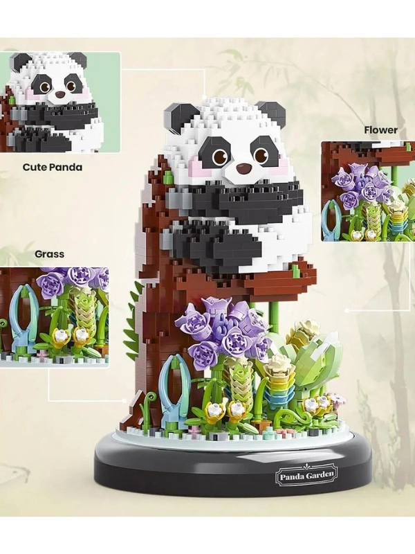 Vagon Life Panlos Yko Serisi Dekoratif ve Koleksiyonluk Lego Panda Modeli 1083 Parça Yapım Seti FFP1279