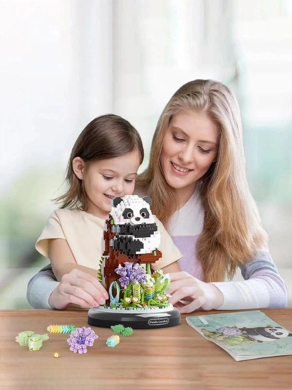 Vagon Life Panlos Yko Serisi Dekoratif ve Koleksiyonluk Lego Panda Modeli 1083 Parça Yapım Seti FFP1279