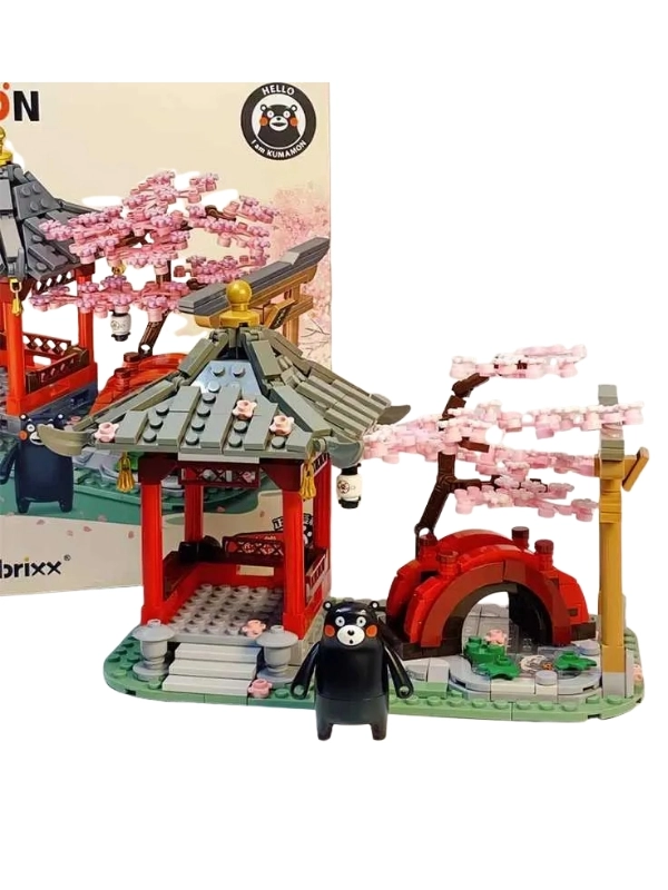 Vagon Life PANLOS Brick Lego Kumamon Kiraz Çiçeği Parkında 537 Parça Yapım Seti P880011 
