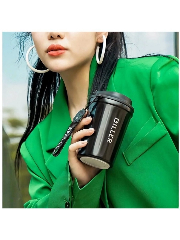  Vagonlife Diller Çelik Termos Matara 380 ml Mavi