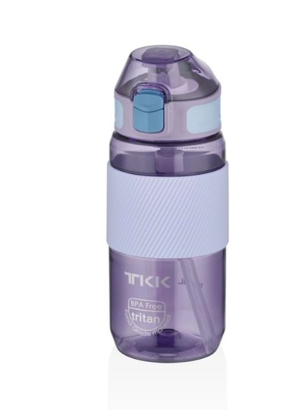 Vagon Life Tritan Pipetli Silikonlu Matara 500 ml Mor