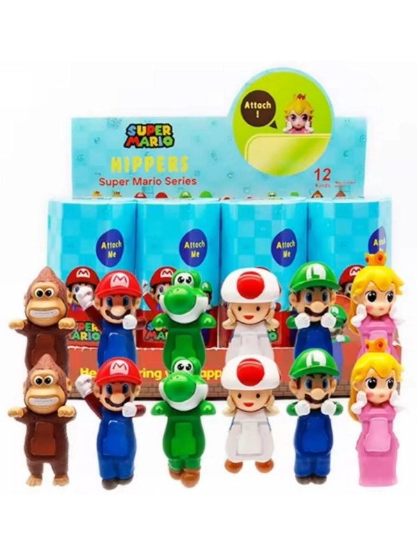 Sonny Angel Super Mario Serisi Model Figür Blind Box Telefon Tablet Ekran Aksesuarı