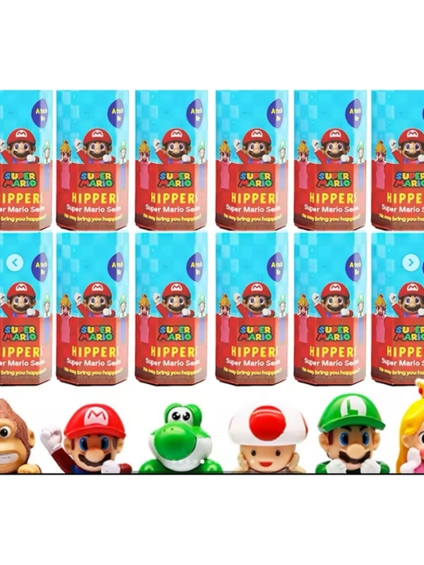 Sonny Angel Super Mario Serisi Model Figür Blind Box Telefon Tablet Ekran Aksesuarı