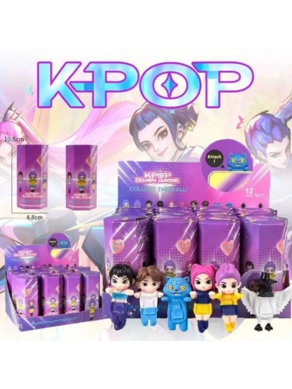Sonny Angel K-Pop Demon Hunters Serisi Model Figür Blind Box Telefon Tablet Ekran Aksesuarı