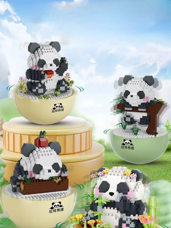 Vagon Life Panlos Yko Serisi Dekoratif ve Koleksiyonluk Lego Panda Modeli 543 Parça Yapım Seti -FFP1275