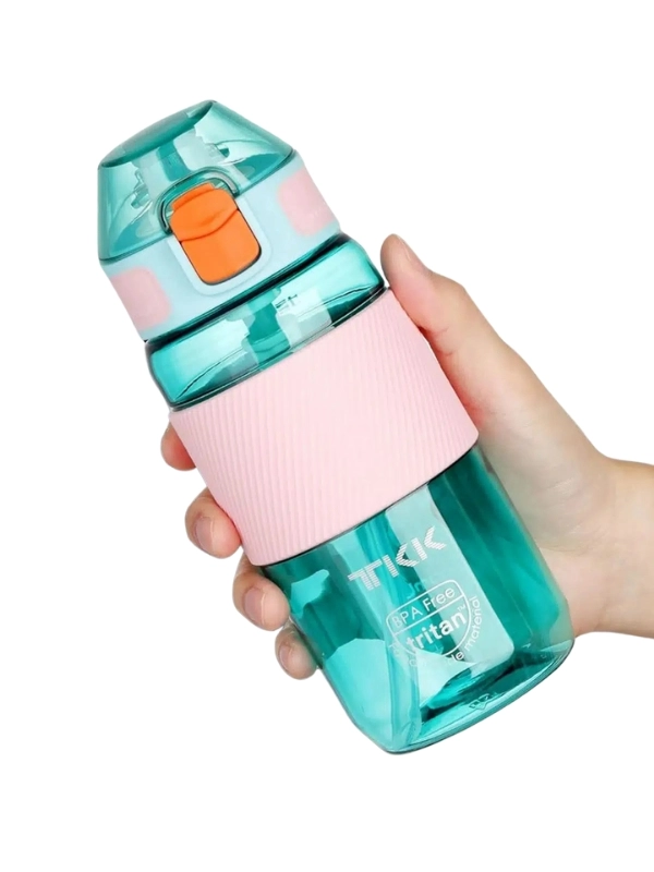 Vagon Life Tritan Pipetli Silikonlu Matara 500 ml Mor
