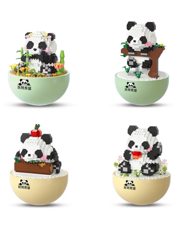Vagon Life Panlos Yko Serisi Dekoratif ve Koleksiyonluk Lego Panda Modeli 543 Parça Yapım Seti -FFP1275