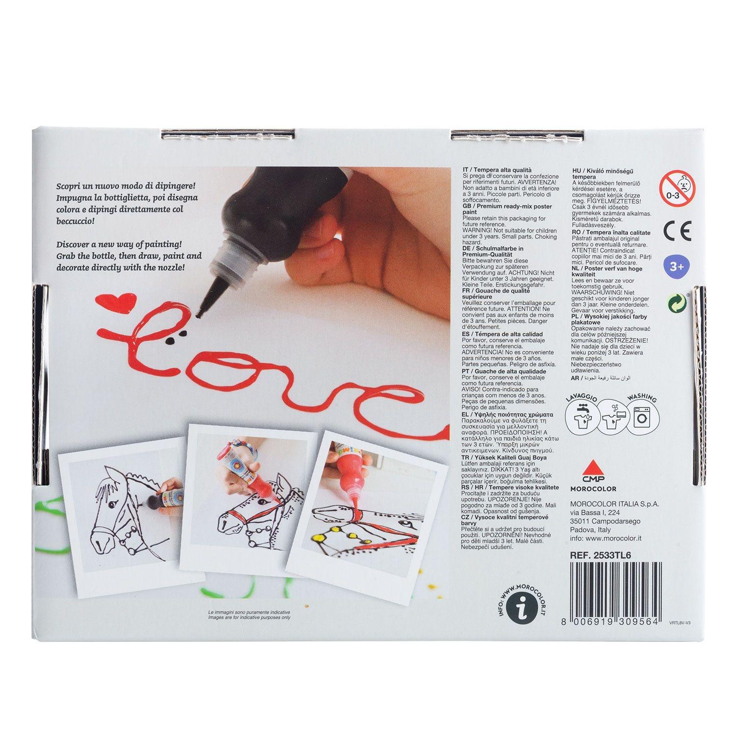 Primo Hazır Poster Boyası 6 Renk 75 ml