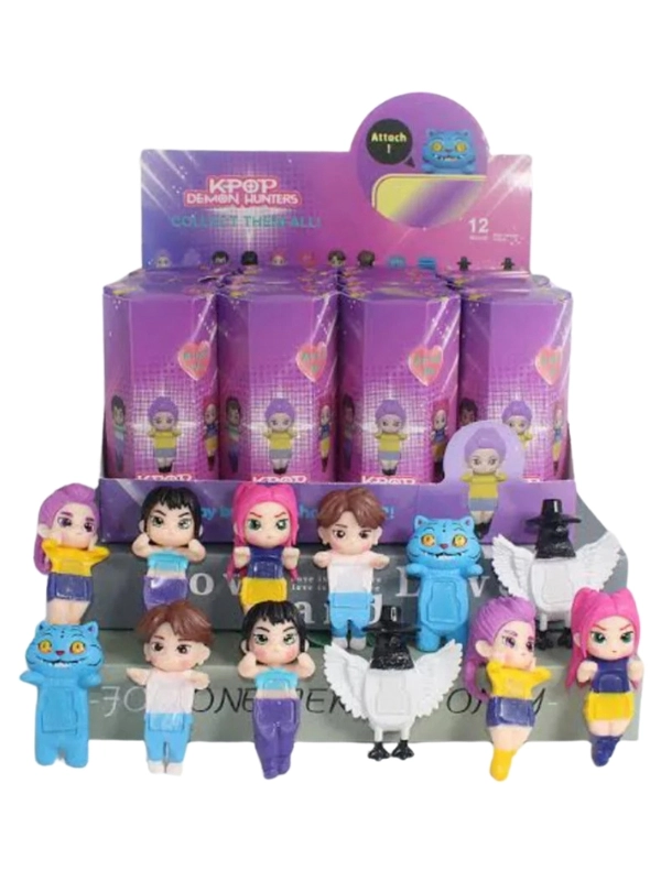 Sonny Angel K-Pop Demon Hunters Serisi Model Figür Blind Box Telefon Tablet Ekran Aksesuarı