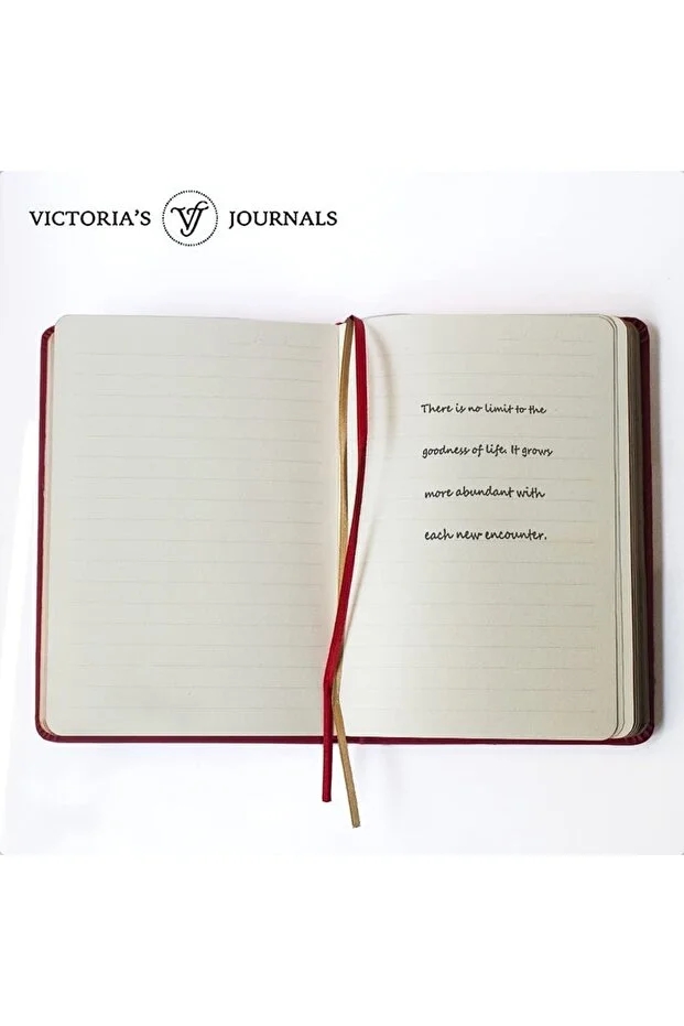 Victoria’s Journals Vintage Old Book Lined Journal Defter 12x17 cm 80 gr 160 Yaprak Çizgili Kırmızı 1187