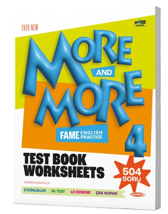 MORE & MORE İLKOKUL 4.SINIF WORKSHEETS & TEST BOOK & SELFIE TEST