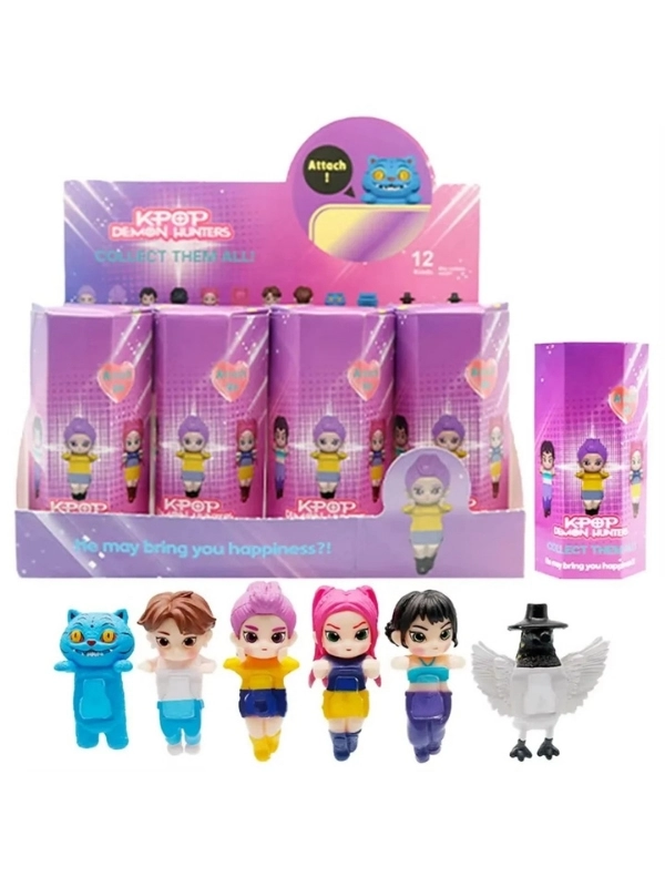 Sonny Angel K-Pop Demon Hunters Serisi Model Figür Blind Box Telefon Tablet Ekran Aksesuarı