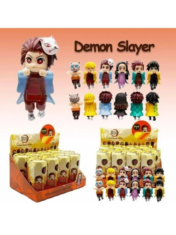 Sonny Angel Demon Slayer Serisi Model Figür Blind Box Telefon Tablet Ekran Aksesuarı