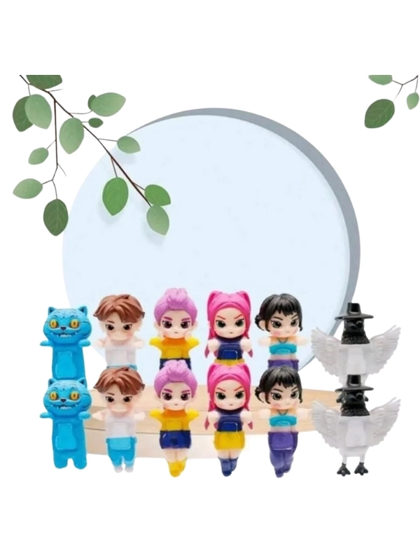 Sonny Angel K-Pop Demon Hunters Serisi Model Figür Blind Box Telefon Tablet Ekran Aksesuarı