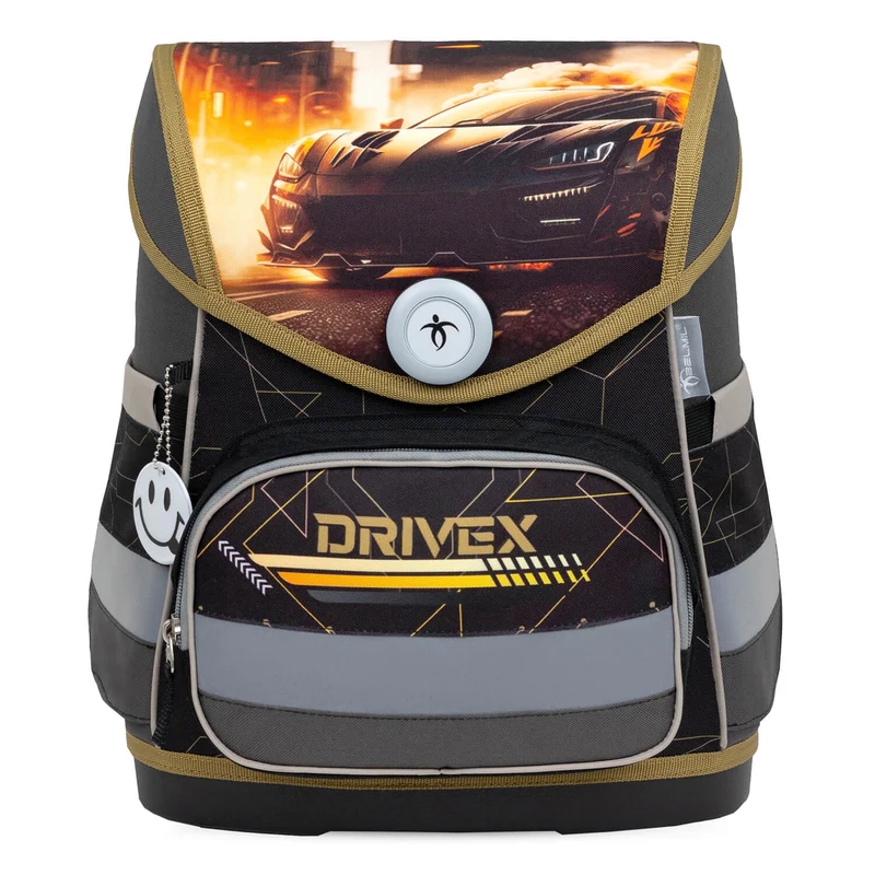 Belmil Drivex Ortopedik Mıknatıslı Okul Çantası Arabalı 405-41/AG