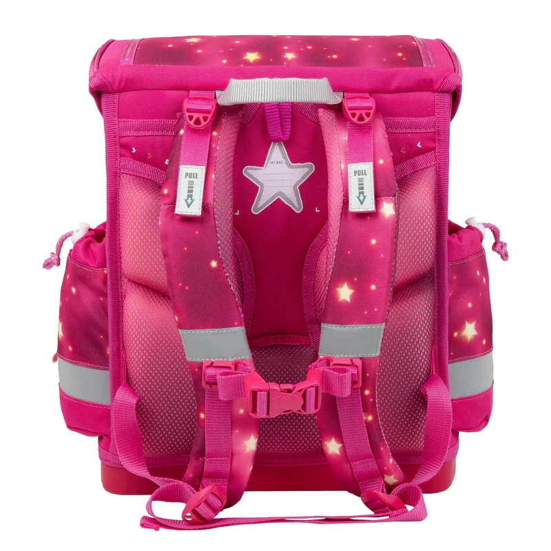 Belmil Pink Star Ortopedik Mıknatıslı Okul Çantası Pembe Yıldız 405-78/AG