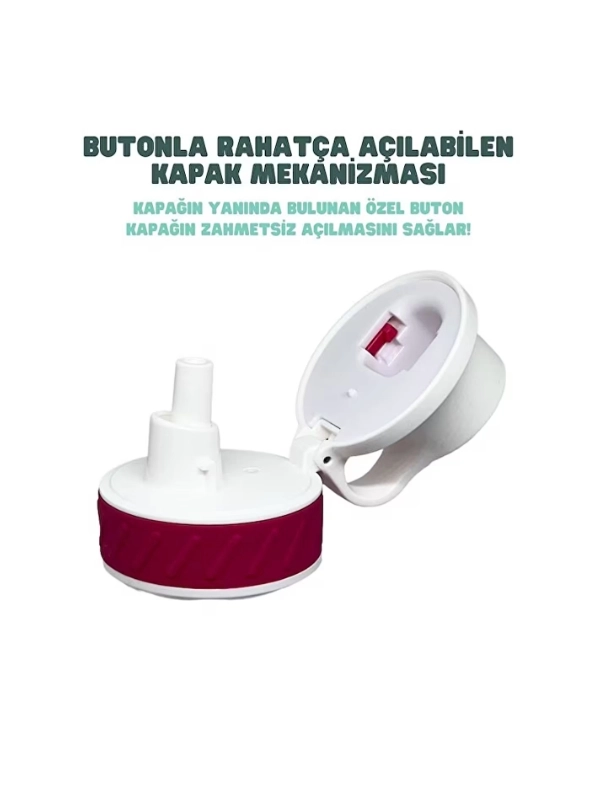 Vagon Life 800 ml Pipetli Matara VGN047 Pembe