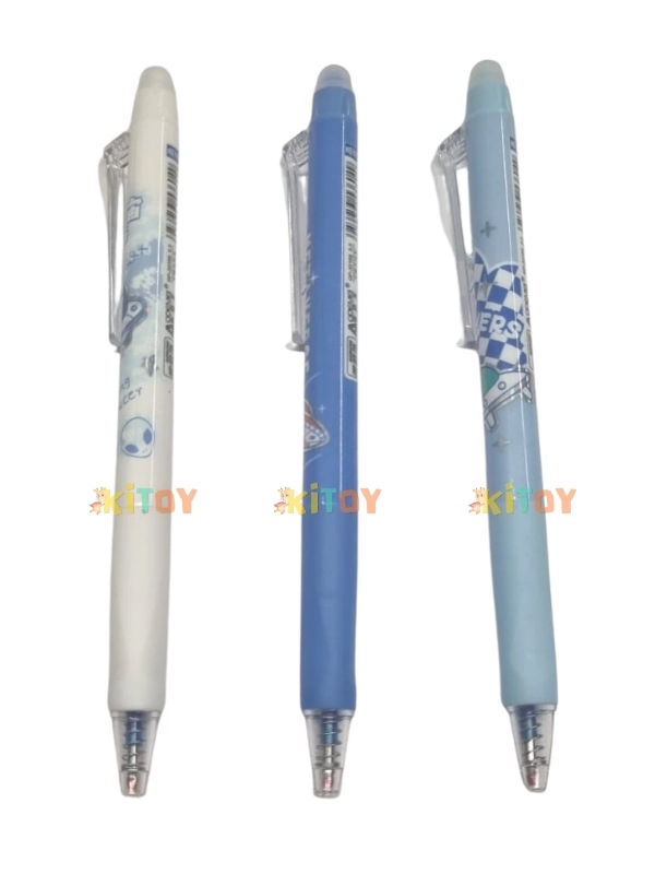 Silinebilir Silgili Basmalı ve Uzay Desenli Tükenmez Kalem  GP-33169