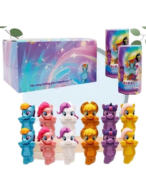 Sonny Angel My Little Pony Serisi Model Figür Blind Box Telefon Tablet Ekran Aksesuarı