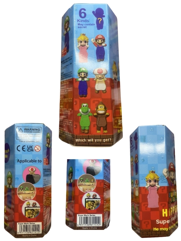 Sonny Angel Super Mario Serisi Model Figür Blind Box Telefon Tablet Ekran Aksesuarı