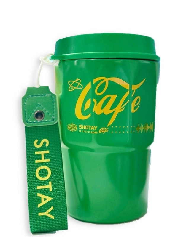 Vagon Life Shotay Çelik 450 ML Kahve Bardağı / Mug 6 Saat Sıcak/Soğuk Taşıma Askılı VGN-8135 Yeşil