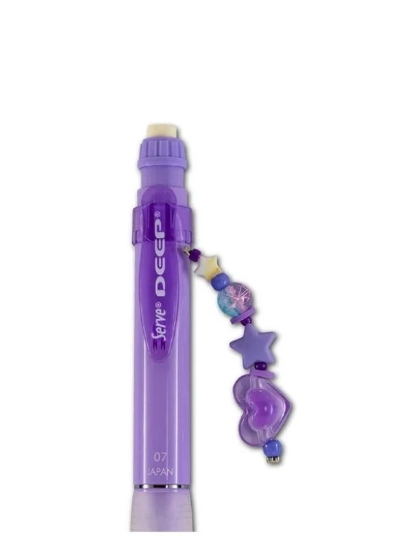Serve Deep Charm 0.7 mm Versatil Mekanik Uçlu Kalem – Charm Aksesuarlı – Mor  Lavender
